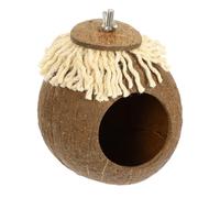 HAPINARY Nichoir pour Oiseaux Nicheurs en Coquille De Noix Vis, Nid De Reproduction Suspendu Naturel, Cachette d'oiseaux Solide pour Cage à Oiseaux, Abri Confortable pour Perroquets