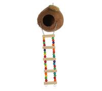 HAPINARY Nichoir pour Perroquets Cage à Oiseaux Lit pour Oiseaux en Coquille de Noix de Maison pour Oiseaux pour Nid de Cage à Oiseaux Facile à Utiliser
