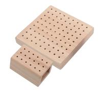 HAPINARY Organisateur de Mèches de Perceuse à Ongles 2 Pièces - Support de Rangement 18 Trous et Plateau Carré 81 Trous en Plastique Robuste, Porte-embouts pour Salon et Usage Domestique,