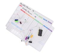 HAPINARY organisateur planning familial calendrier planning des taches ménagères semainier aimanté semainier familial White