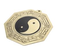 HAPINARY Ornement Miroir Bagua en Cuivre Antique à Détails Délicats