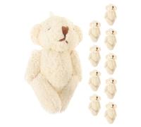HAPINARY Ours Soi-même 10 Pièces, Accessoire pour Chapeau et Écharpe | PP Coton, Surface Lisse, pour Loisirs Créatifs et Couture, Lot de Dix, Finition Mignonne