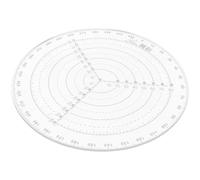 HAPINARY Outil de Dessin de Cercle Compas de Centrage, Règle Ronde en Plastique Transparent, pour Mesures Faciles sur Bois, Verre et Autres Matériaux Variés