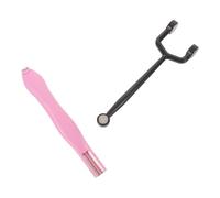 HAPINARY Outil Magnétique pour Ongles Œil de Chat 2 Pièces Forme Cœur et Y en Plastique Détachable Magnétisme Rapide pour Salon et Voyage