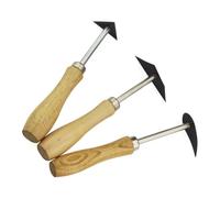 HAPINARY Outils de Poterie Design Ergonomique Manche en Bois Ensemble de 3 en Acier Tungstène pour Modelage et Finition D'argile, pour DIY et Réparation
