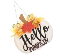 HAPINARY Panneau De De Thanksgiving Décorations De Porte Automnale Pendentif Mural Pour Porte Entrée Motif Citrouille Et Érable