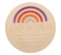 HAPINARY Panneau De Nom Né Annonce De Naissance Disque Bois Mensuel Décoration Chambre Étape Mois