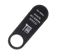 HAPINARY Panneau de Porte Double Face en Pu Noir Message « Ne Pas Déranger » pour Hôtel et Bureau, Design Adapté la Poignée de Porte et Avis de Confidentialité