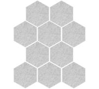 HAPINARY Panneaux Acoustiques Hexagonaux Insonorisation en Polyester Lot de 10 pour Isolation Phonique Murale et Facile à Découper pour Théâtre et Bureaux