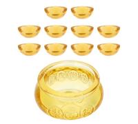 HAPINARY Parure Feng Shui en Cristal Or, Décoration Délicate et Solide pour Bureau ou Salon, Set Unique de Corne D'abondance pour Petits Espaces