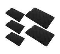 HAPINARY Patch adhésif pour Tapis de Voiture, Tapis de Sol intérieur de Voiture, 5 pièces, PVC Noir, Facile à Coller, renforce et répare Le côté conducteur, Car