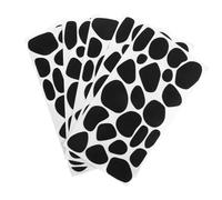 HAPINARY Patchs Autocollants en Feutrine Douce pour Costumes, 5 Feuilles à Motifs Taches de Vache Noires et Blanches, Coussinets Adhésifs pour Décorations Halloween et Bricolage, Tampons