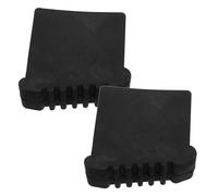 HAPINARY Patins en Caoutchouc Antidérapants pour Sols Lot de 2 Accessoires Noirs pour Pieds D'échelle pour Échelles et Chaises à Usage Domestique et Bureau