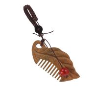 HAPINARY Peigne à Cheveux Bois Mini Outil De Massage Chevelu Breloque De Porte-clés Pendentif De Coiffeur Souvenir De Coiffeur