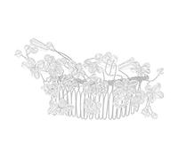 HAPINARY Peigne À Cheveux De Mariage En Métal Et Plastique Peigne Latéral Pour Postiche De Mariage Ensemble Daccessoires Pour Cheveux De Mariée