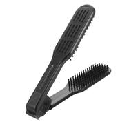 HAPINARY Peigne De Coiffure Pour Cheveux Raides, Brosse Lissante Portable, Pince Pour Brosse Lissante Double Face, Double Pince Pour Lisser Les Cheveux