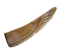 HAPINARY Peigne En Corne De Bœuf De 22 Cm Peigne De Massage à Gratter Antistatique Pour Cuir Chevelu Hommes Et Femmes Usage Quotidien