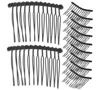 HAPINARY Peignes à Cheveux En Métal 25 Pièces 12 Dents Pour Femmes Accessoires Coiffure Mariée Maintien Diadèmes Et Ornements