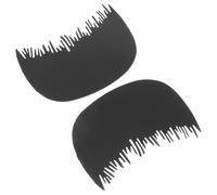 HAPINARY Peignes Applicateurs de Fibres Capillaires Outil Optimisateur de Ligne Capillaire en Plastique Noir Facile à Transporter Bouclier Protecteur Lot de 2 pour Hommes et Femmes