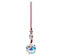 HAPINARY Pendentif Téléphone Portable en Cuivre Argenté Creux de Boule, Style Chinois Créatif et Délicat, Accessoire Décoratif Anti-perte pour DIY