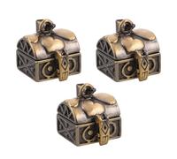 HAPINARY Pendentifs Coffre Trésor Ouvrables en Cuivre Lot de 3 pour Fabrication de Bijoux et Colliers Coffret Gravé Style Vintage