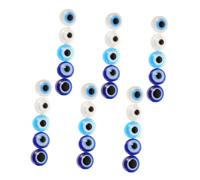 HAPINARY Perles Œil 8 Mm Lot De 60 Perles Plates Et Rondes En Acrylique Pour Bijoux Diy Artisanat Unique Solide Et Pratique Pendentifs Et Breloques Pour Porte-clés Et Bracelets