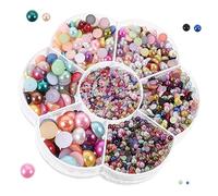 HAPINARY Perles Rondes Et Demi-rondes Pour Ongles Breloques Délicates Artisanales Fournitures De Manucure Accessoires Pour Ongles