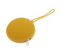 HAPINARY Petite Valise en Silicone Souple Jaune Miel Fermeture Éclair, Étui De Transport Compact pour, Organisateur Portable pour Voyages Féminins