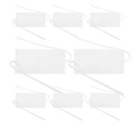 HAPINARY Petites Pochettes à Bijoux en Tissu Velours Blanc Lot de 10 Facile à Ouvrir et Fermer Léger Rangement Bijoux ou Présents de Noël