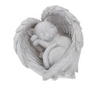 HAPINARY Pierre Commémorative pour Chat Statue d'ange Résine Décoration De Jardin Monument Funéraire pour Animaux 1 Pièce Souvenir pour Animaux De Compagnie