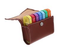 HAPINARY Pilulier Semainier Portable Jours Plastique et Léger avec Compartiments Séparés et Pochette de Rangement Organisateur pour Voyage