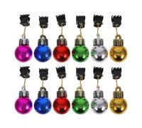 HAPINARY Pince À Barbe Décorative De Noël 2 Cm Ornements De Barbe Brillants Décorations De Cheveux De Barbe Du Père Noël Ornements De Cheveux De Barbe Pour Hommes Couleur Aléatoire