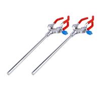 HAPINARY Pince à burette de laboratoire à 3 doigts en acier inoxydable, réglable et bonne force de serrage, lot de 2 pour laboratoire et recherche scientifique, pour béchers et tubes à