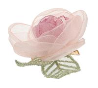 HAPINARY Pince à Cheveux à Fleurs Séchées Rose, Lot De 1 Petite Barrette, Accessoire Léger En Organza, Pour Femmes Et Adolescentes, Mariage Et Cérémonie