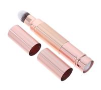 HAPINARY Pinceau De Maquillage Double Embout Multifonction Format Rétractable à Poudre Et Correcteur Portable Pour Femmes Maquillage De Voyage Rose Gold