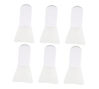 HAPINARY Pinceaux pour Masque Visage et Application de Boue en Silicone Blanc 6pcs Souples et Pratiques pour Nettoyage Facial pour Soins de Peau