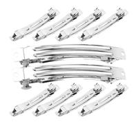 HAPINARY Pinces à Cheveux à Ressort Accessoires pour Coiffure Solides et Pratiques Lot de 50 en Fer Argenté pour Création DIY pour Fabriquer Barrettes Originales