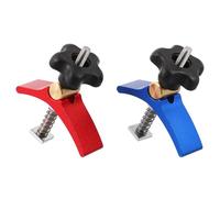 HAPINARY Pinces à Rainure en T Serrage-joints en Alliage D'aluminium Lot de 2 Rouge Résistance à L'usure et Positionnement Précis pour Travail du Bois