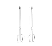 HAPINARY Pinces en Acier Robustes pour Barbecue et Cheminée, Lot de 2, Longues et Faciles à Transporter, pour Brasero et Bûches