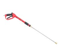 HAPINARY Pistolet de Lavage Haute Pression avec Lance D'extension M22 Rouge en Cuivre et Abs Compatible Essence et Électrique pour Nettoyage Domestique et Irrigation Agricole