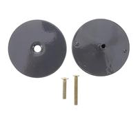 HAPINARY Plaque de Protection de Trou de Serrure en Fer Noir Vis, Fixation Stable pour Porte Épaisseur 26-55mm, Cache-verrou Élégant pour Bureaux et Maisons