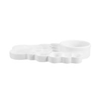 HAPINARY Plastic Paint Palette for Artists Pla Mixing Tray for Watercolor and Gouache Nonporous Paint Holder with Precision Wells and Classroom Use