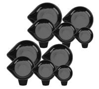 HAPINARY Plateaux de Pesée en Plastique à Bec Étroit Lot de 10 Bac à Poudre Empilable pour Balance Numérique de Bijoutier Outil de Pesée Précis pour Poudre et Petits Objets Usage