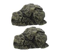 HAPINARY Plateforme de Basking pour Tortue Résine avec Rampe Abri et Cachette Élevée pour Tortues Lézards et Amphibiens Décor Reptile Étanche pour Aquarium et Terrarium