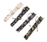 HAPINARY Pochette Pour Éventail Pliable Chinoise 4 Pièces Aux Motifs Sakura Koi Et Pour Rangement Léger Polyvalent Fête Et Voyage