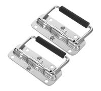 HAPINARY Poignée de Boîte à Outils en Métal Robuste 2 Pièces pour Bureau et Maison, Accessoires de Tirage pour Armoire et Flight Case