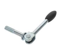 HAPINARY Poignée de Remplacement pour Cric Manuel à Roue de Guidage de Remorque, Accessoire en Métal Grip Ergonomique Argenté pour Entretien Automobile