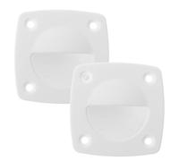HAPINARY Poignée de Tirage Affleurante Nylon Blanche Marine pour Trappe Bateau Accessoire Lot de 2 pour Meubles et Ponts de Bateaux