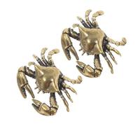 HAPINARY Poignées de Tiroir en Laiton Forme Crabe 2 Pièces Boutons Décoratifs Côtiers pour Commodes et Armoires Chambre Bord de Mer Style Vintage Fantaisie Océanique