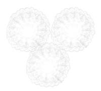 HAPINARY Porte-Bouquet à Main de Mariée Blanc en Plastique Dentelle Résistant à l'usure et Casse Compact et Léger pour Mariage et DIY Lot de 3 Sets de Sets